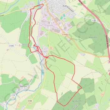 Itinéraire Randonnée autour de Sarrewerden, distance, dénivelé, altitude, carte, profil, trace GPS