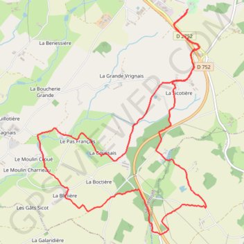 Itinéraire Le Pas Francais, distance, dénivelé, altitude, carte, profil, trace GPS