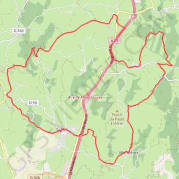 Itinéraire Au fil de l'eau, distance, dénivelé, altitude, carte, profil, trace GPS