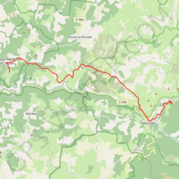 Itinéraire Salvinsac La Vialle_, distance, dénivelé, altitude, carte, profil, trace GPS