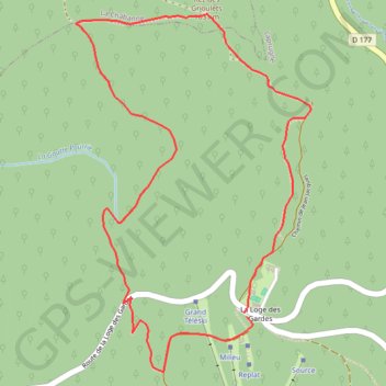 Itinéraire Courte boucle de la Goutte Pourrie, distance, dénivelé, altitude, carte, profil, trace GPS