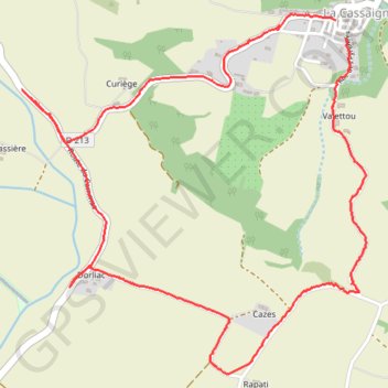 Itinéraire Dorliac, distance, dénivelé, altitude, carte, profil, trace GPS