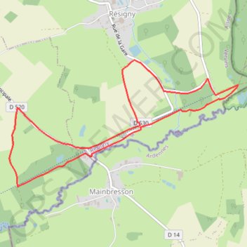 Itinéraire Du chemin de fer au chemin vert, distance, dénivelé, altitude, carte, profil, trace GPS