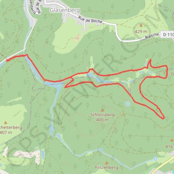 Itinéraire Parcours de la Loeschersbach, distance, dénivelé, altitude, carte, profil, trace GPS