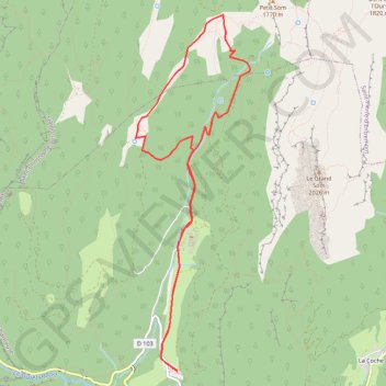Itinéraire Col de la Ruchere, distance, dénivelé, altitude, carte, profil, trace GPS