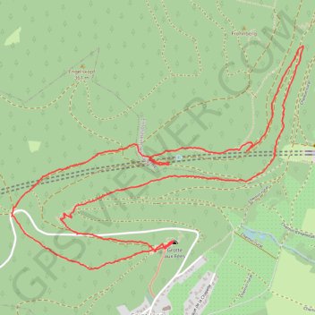 Itinéraire Saint-Jean-Saverne, Mont Saint-Michel, distance, dénivelé, altitude, carte, profil, trace GPS