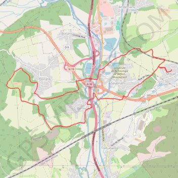 Itinéraire De Moval à Dorans, distance, dénivelé, altitude, carte, profil, trace GPS