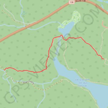 Itinéraire Sentier lac glacière, distance, dénivelé, altitude, carte, profil, trace GPS