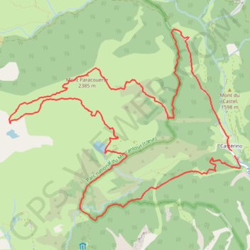 Itinéraire Circuit lac des Grenouilles - Lac Sainte-Marie - Mont Paracouerte, distance, dénivelé, altitude, carte, profil, trace GPS