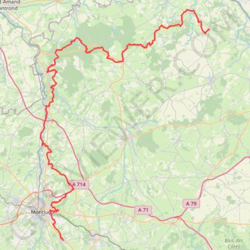 Itinéraire GR303 De Néris-les-Bains à Limoise (Allier), distance, dénivelé, altitude, carte, profil, trace GPS