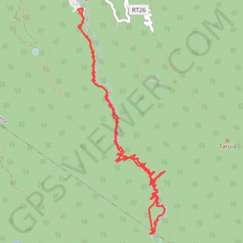 Itinéraire TAHITI - PEDESTRE - Papeete - La Fautaua itinéraire pour la cascade, distance, dénivelé, altitude, carte, profil, trace GPS