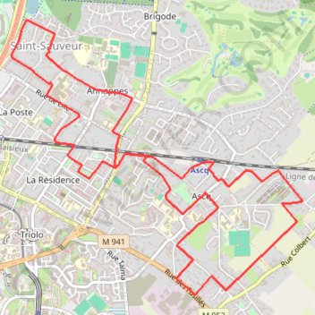 Itinéraire Le chemin du Souvenir - Villeneuve-d'Ascq, distance, dénivelé, altitude, carte, profil, trace GPS