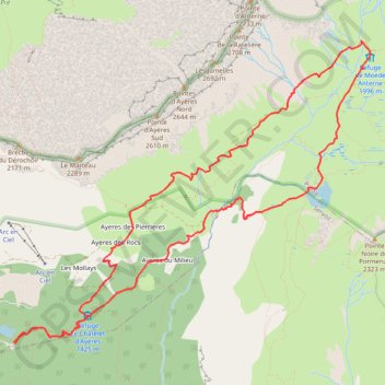 Itinéraire LE LAC DE PORMENAZ (départ du lac vert), distance, dénivelé, altitude, carte, profil, trace GPS