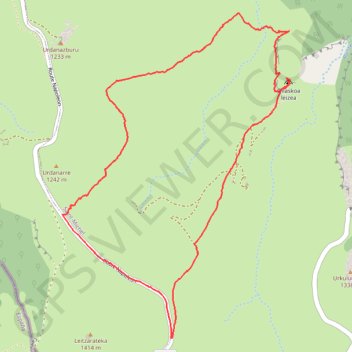 Itinéraire Randonnée découverte à la grotte d'Oillaskoa, distance, dénivelé, altitude, carte, profil, trace GPS