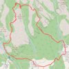 Itinéraire Le sentier des Gardes en circuit depuis la Coste, distance, dénivelé, altitude, carte, profil, trace GPS