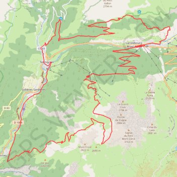 Itinéraire TMV24 - mardi 9000-18272350, distance, dénivelé, altitude, carte, profil, trace GPS