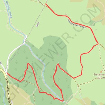 Itinéraire Suhalmendi, distance, dénivelé, altitude, carte, profil, trace GPS