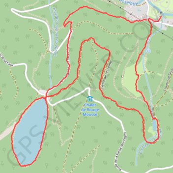 Itinéraire Tour du Lac des Corbeaux - La Bresse, distance, dénivelé, altitude, carte, profil, trace GPS