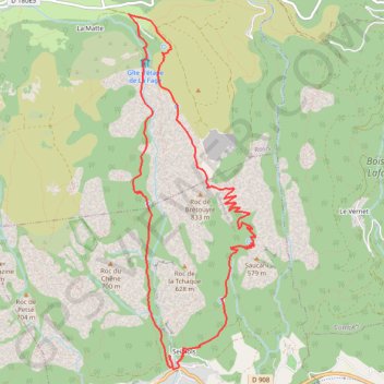 Itinéraire HERAULT - Gorges de la Colombière, distance, dénivelé, altitude, carte, profil, trace GPS