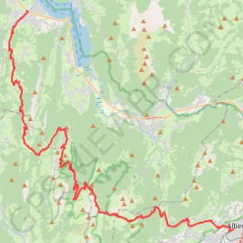 Itinéraire Trek dans les Bauges, distance, dénivelé, altitude, carte, profil, trace GPS