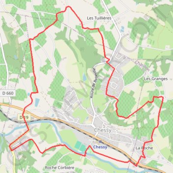 Itinéraire Pays Beaujolais - Pierres Dorées - Chessy-les-Mines, distance, dénivelé, altitude, carte, profil, trace GPS