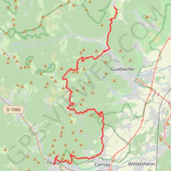 Itinéraire Etape 1 Vosges 2024-18140386, distance, dénivelé, altitude, carte, profil, trace GPS