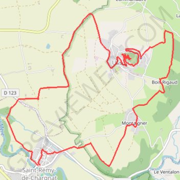 Itinéraire Le pic d'Usson - Saint-Remy-de-Chargnat, distance, dénivelé, altitude, carte, profil, trace GPS