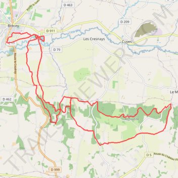 Itinéraire 0 - Trail du Val de Sée_27KM, distance, dénivelé, altitude, carte, profil, trace GPS