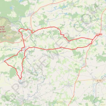 Itinéraire parcours 4 (90.61km), distance, dénivelé, altitude, carte, profil, trace GPS