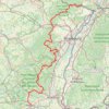 Itinéraire Traversée du Massif des Vosges à pied - Wissembourg / Belfort, distance, dénivelé, altitude, carte, profil, trace GPS