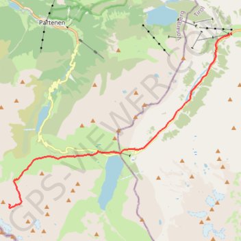 Itinéraire Traversée E >> W de la Silvretta - J8 : Saarbrücker Hütte >> Wirl, distance, dénivelé, altitude, carte, profil, trace GPS