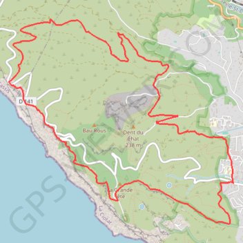 Itinéraire Les Crêtes de La Ciotat, distance, dénivelé, altitude, carte, profil, trace GPS