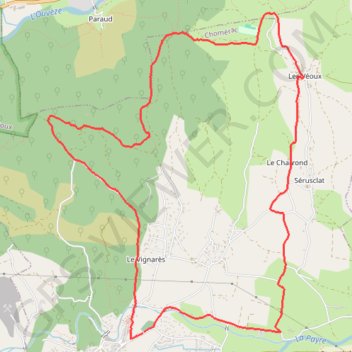 Itinéraire Chaumerac col de la Gardette, distance, dénivelé, altitude, carte, profil, trace GPS
