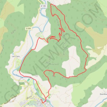 Itinéraire Roc Nantais - 14,5 kms - 650 m, distance, dénivelé, altitude, carte, profil, trace GPS
