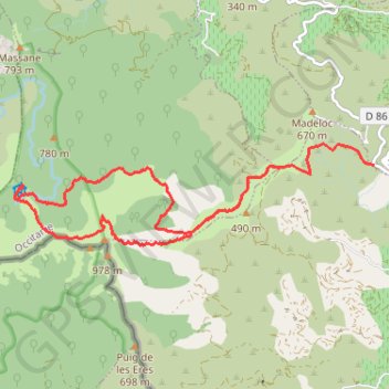 Itinéraire Le Sailfort - Les Couloumates - Retour par le chemin de l'eau, distance, dénivelé, altitude, carte, profil, trace GPS