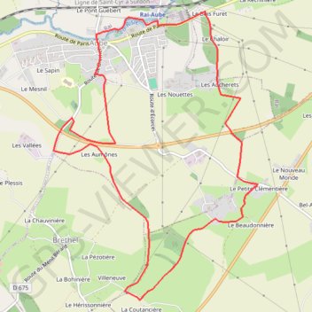 Itinéraire Randonnée à pied La Comtesse de Ségur - Pays d'Ouche Normandie, distance, dénivelé, altitude, carte, profil, trace GPS