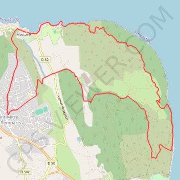 Itinéraire ENTRE MER ET ETANGS LOCAL - St Mitre - CADERAOU, distance, dénivelé, altitude, carte, profil, trace GPS