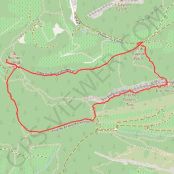 Itinéraire Autour des Dentelles Sarrasines, distance, dénivelé, altitude, carte, profil, trace GPS