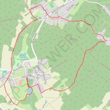 Itinéraire Autour de la montagne du Hêtre - Verderonne, distance, dénivelé, altitude, carte, profil, trace GPS