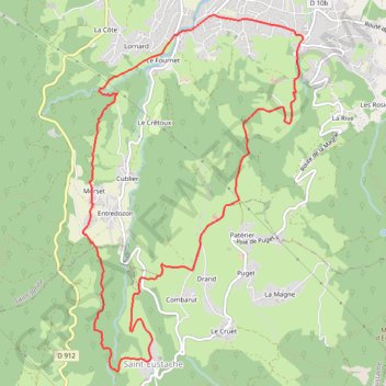 Itinéraire Autour de Saint-Jorioz, distance, dénivelé, altitude, carte, profil, trace GPS