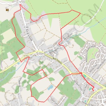 Itinéraire Domérat La Perelle 25ans DJT, distance, dénivelé, altitude, carte, profil, trace GPS