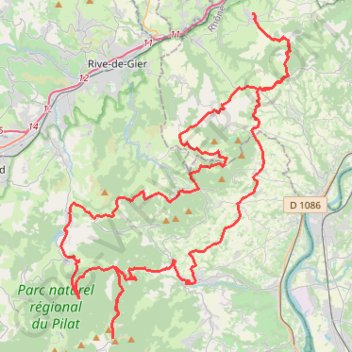 Itinéraire Col de l'Oeillon depuis Echalas, distance, dénivelé, altitude, carte, profil, trace GPS
