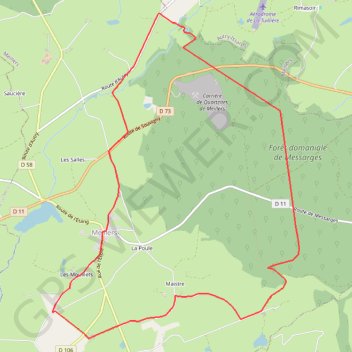 Itinéraire Saint-Julien, distance, dénivelé, altitude, carte, profil, trace GPS