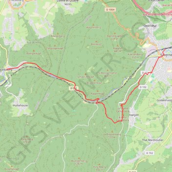 Itinéraire De Lutzelbourg à Saverne, distance, dénivelé, altitude, carte, profil, trace GPS