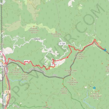 Itinéraire GR10 - Le Perthus-Tanyareda, distance, dénivelé, altitude, carte, profil, trace GPS