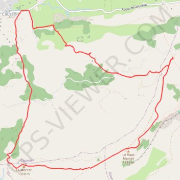 Itinéraire Autour du plateau de Caussols, distance, dénivelé, altitude, carte, profil, trace GPS