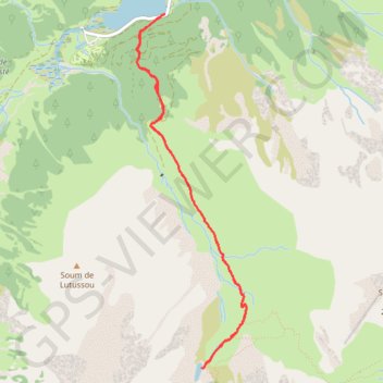 Itinéraire Le lac du Barbat, distance, dénivelé, altitude, carte, profil, trace GPS
