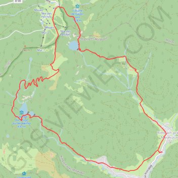 Itinéraire Lac des Perches et Neuweiher, distance, dénivelé, altitude, carte, profil, trace GPS