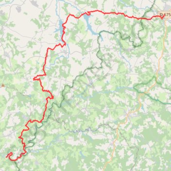 Itinéraire Eymouthiers - Chassenon, distance, dénivelé, altitude, carte, profil, trace GPS