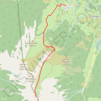 Itinéraire Cap de Laubère, distance, dénivelé, altitude, carte, profil, trace GPS